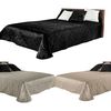 Colcha de cama Verona Satin + Fundas de almohada Black