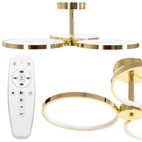 Lámpara LED APP993-c Gold + Remote Control
